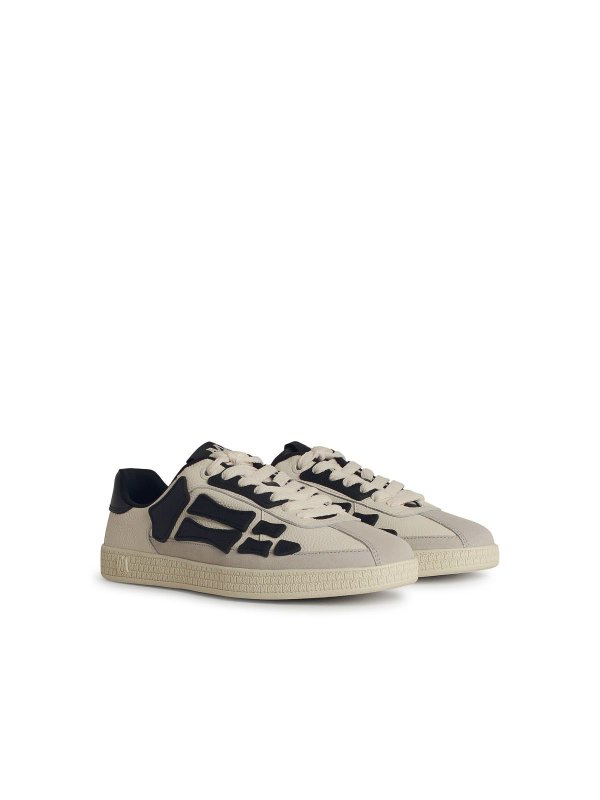 AMIRI: trainers online - Pacific Bone Black Leather Sneakers