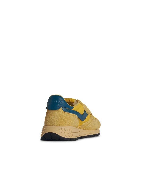 The Best Shops AUTRY: trainers - Reelwind Yellow Suede Sneakers