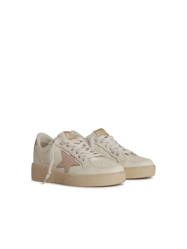 GOLDEN GOOSE: sneakers online - Ball Star 2 Sneaker in pelle bianca