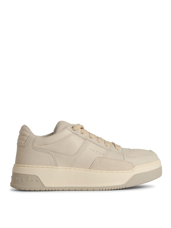 HOGAN: sneakers - Sneaker in pelle bianca H667