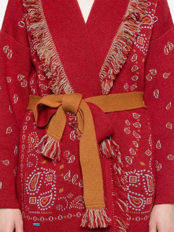 ALANUI buy online Bandana-Jacquard Cardigan