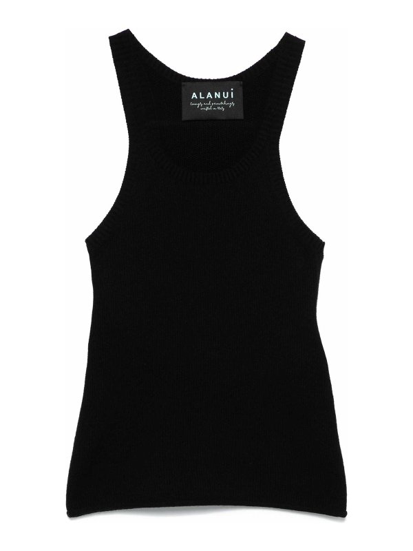 ALANUI: Tops y camisetas sin mangas - Top - Negro