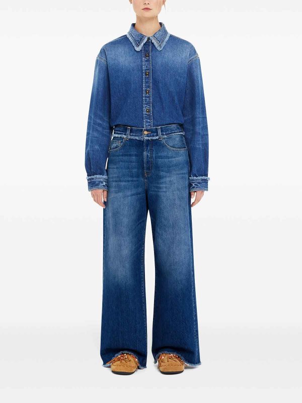 ALANUI: Jeans évasés online - Jean Bootcut - Bleu