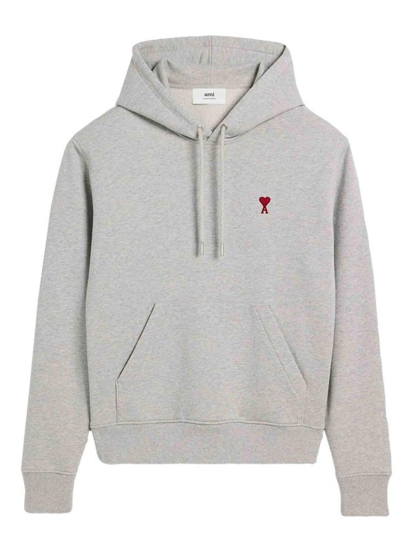AMI PARIS: スウェット＆セーター - スウェットシャツ/セーター - ライトグレー