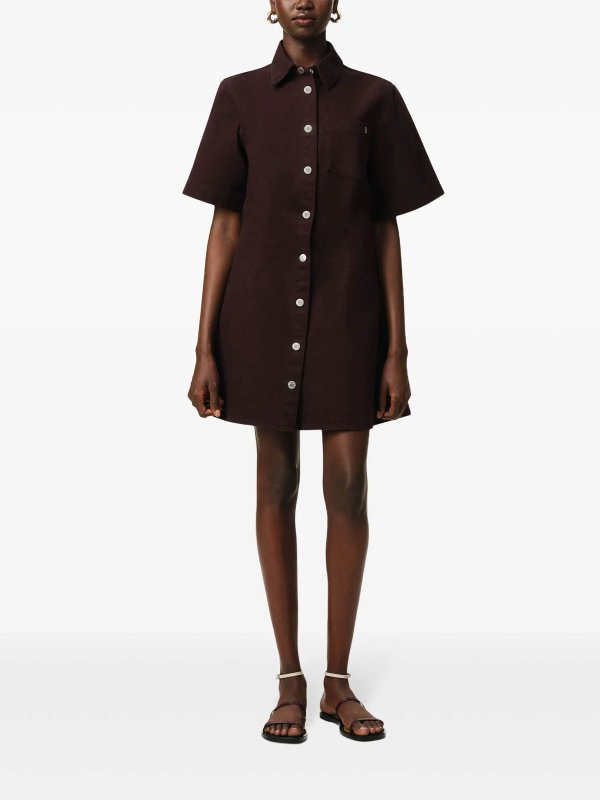 AMI PARIS: Knielange Kleider online - Knielanges Kleid - Weiß