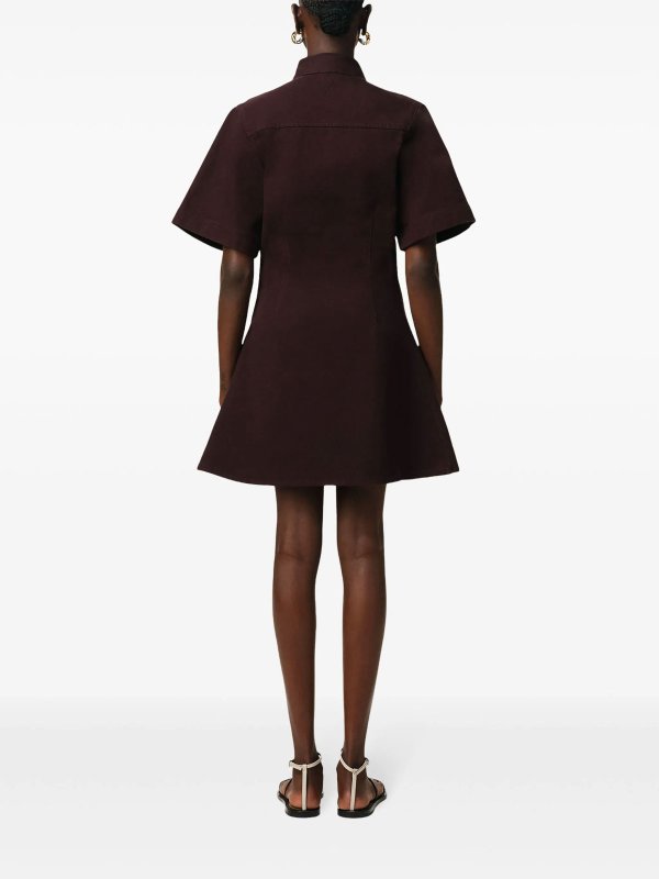 Knielanges Kleid - Weiß shop online: AMI PARIS