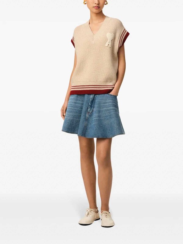 AMI PARIS: Westen online - Weste - Weiß