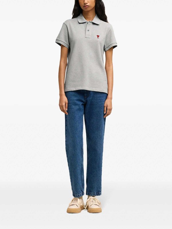 AMI PARIS: Polos online - Polo - Gris Claro