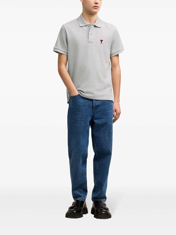 The Best Shops AMI PARIS: Polos - Polo - Gris Claro