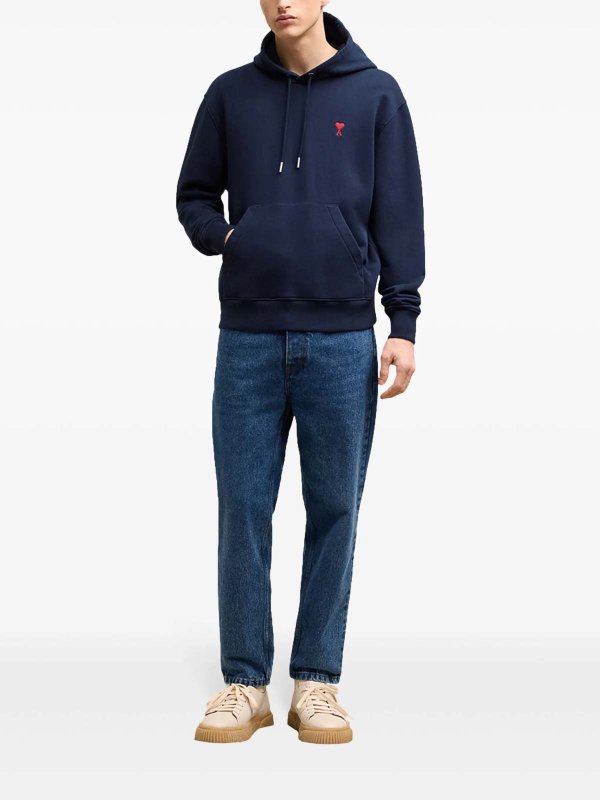 The Best Shops AMI PARIS: スウェット＆セーター - スウェットシャツ/セーター - ダークブルー