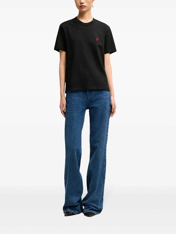 AMI PARIS: T-shirts online - T-Shirt - Schwarz