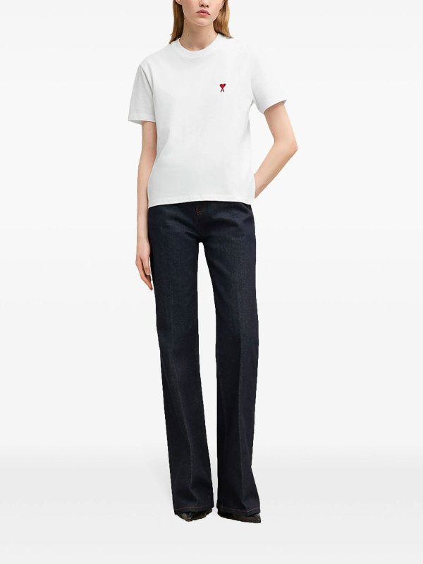 AMI PARIS: T-shirts online - T-Shirt - Weiß