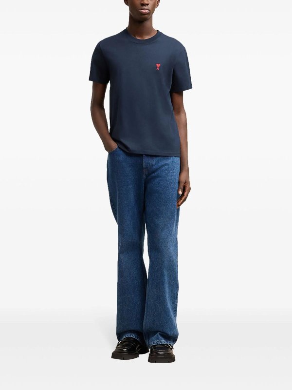 AMI PARIS: Camisetas online - Camiseta - Azul Oscuro