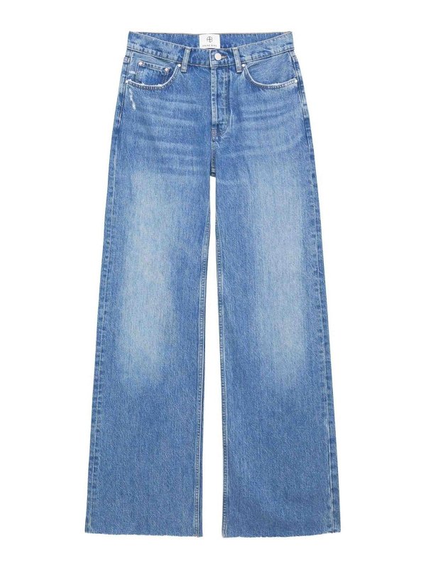 ANINE BING: Jeans évasés - Jean Bootcut - Bleu