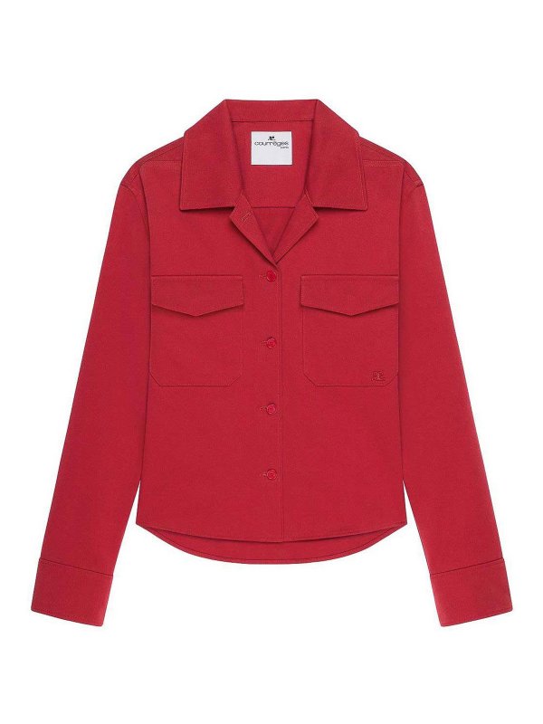 Courreges: Camisas - Camisa - Rojo