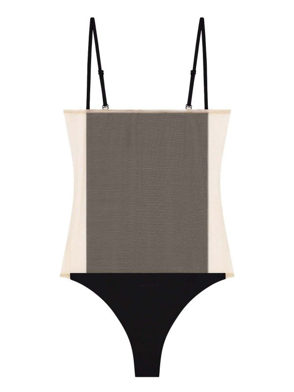 The Best Shops Courreges: one-piece - Illusion Swimsuit