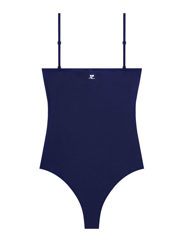 Courreges: Maillots une pièce  - Maillot De Bain - Bleu Foncé