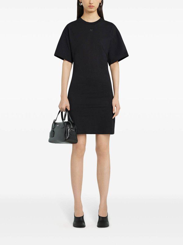 Courreges: Kurze Kleider online - Kurzes Kleid - Schwarz