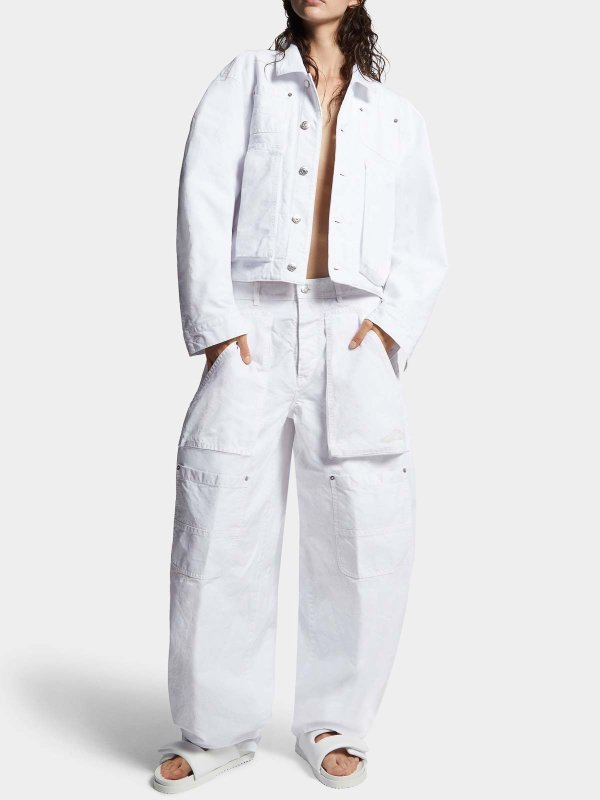 DSQUARED2: Bomberjacken online - Bomberjacke - Weiß