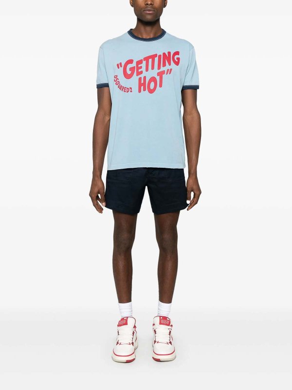 DSQUARED2: Tシャツ online - Tシャツ - ライトブルー