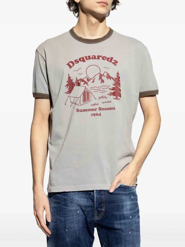 The Best Shops DSQUARED2: t-shirts - 1964 Camping T-Shirt