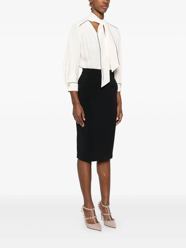 The Best Shops ELISABETTA FRANCHI: Robe longueur genou - Robe Courte - Beige