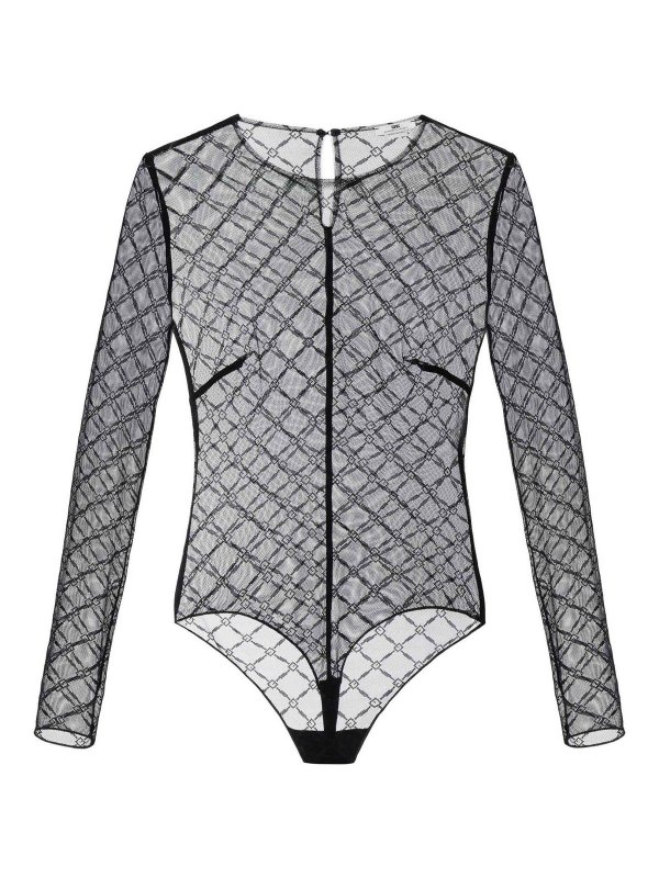 ELISABETTA FRANCHI: トップス＆タンクトップ - トップ/タンクトップ - 黒