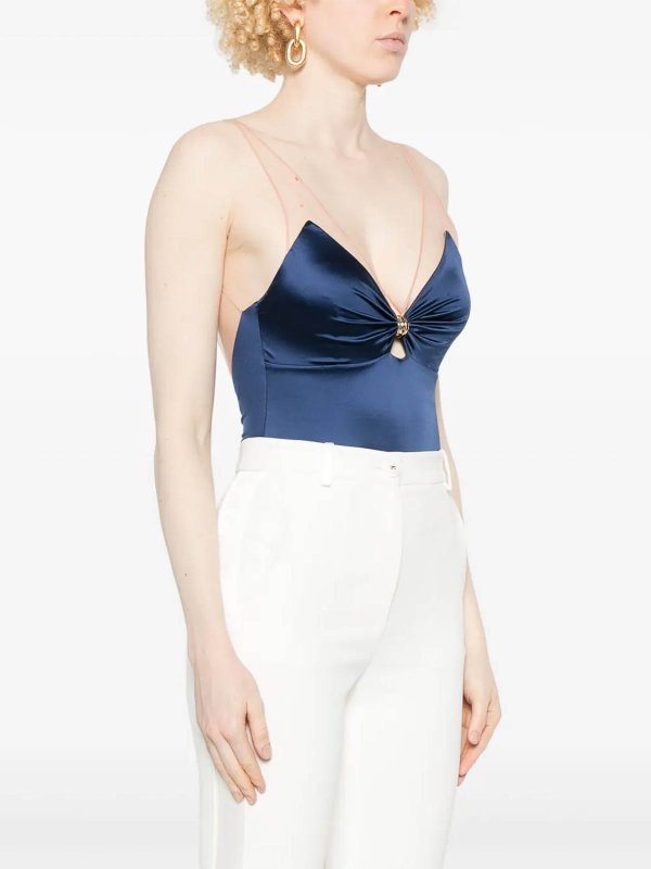 The Best Shops ELISABETTA FRANCHI: トップス＆タンクトップ - トップ/タンクトップ - ブルー