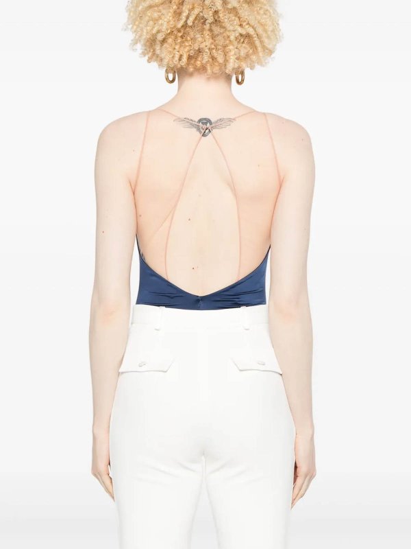 トップ/タンクトップ - ブルー shop online: ELISABETTA FRANCHI