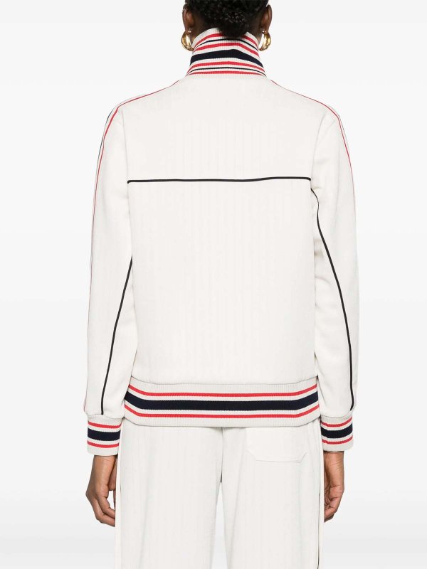 Striped-Trim Jacket shop online: GOLDEN GOOSE