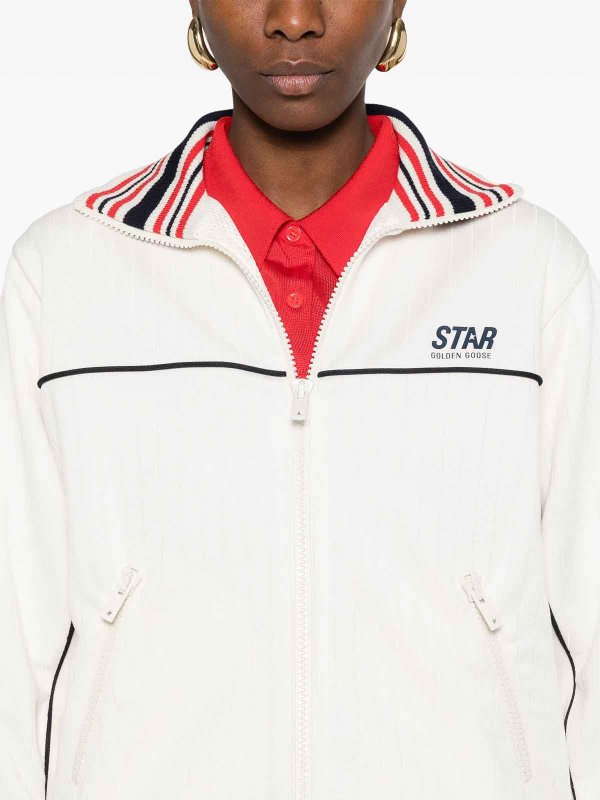 GOLDEN GOOSE buy online Striped-Trim Jacket