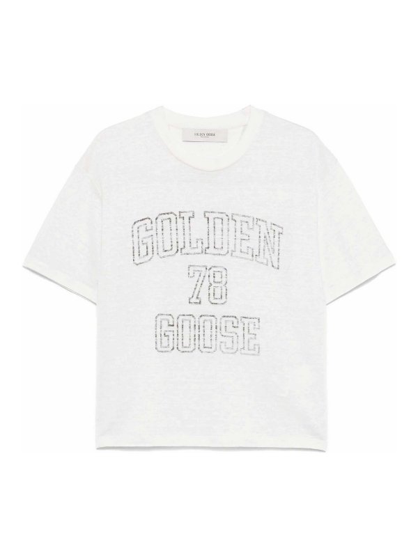 GOLDEN GOOSE: T-shirts - T-Shirt - Weiß