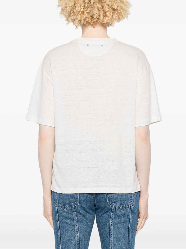 T-Shirt - Weiß shop online: GOLDEN GOOSE
