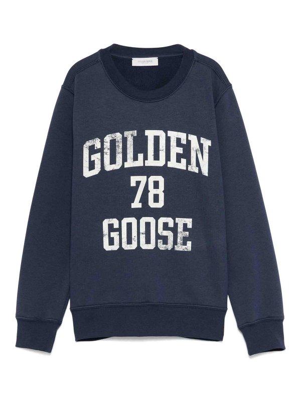 GOLDEN GOOSE: Sudaderas y suéteres - Sudadera - Azul