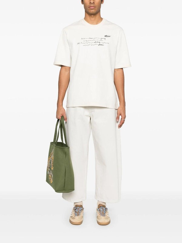 GOLDEN GOOSE: t-shirts online - Jersey-Texture T-Shirt