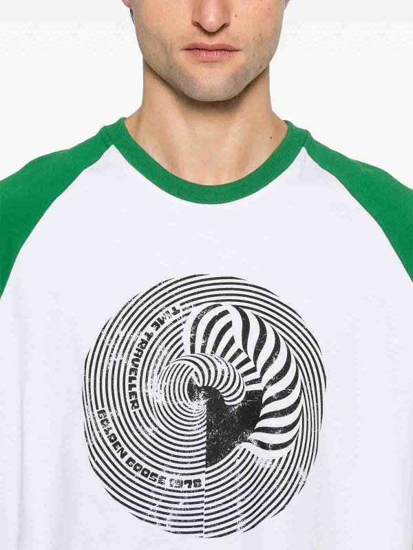 T-Shirt - Weiß shop online: GOLDEN GOOSE