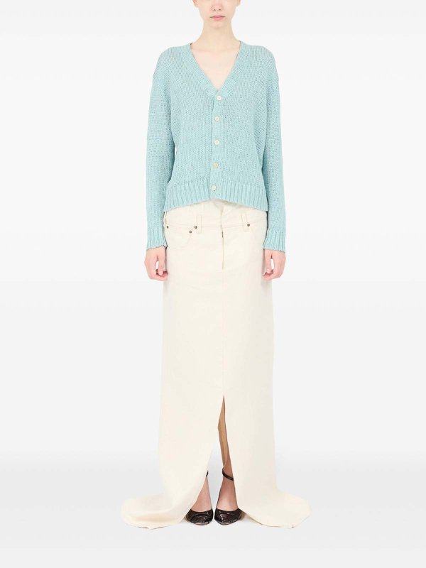 Maison Margiela: cardigans online - Hemp Cardigan