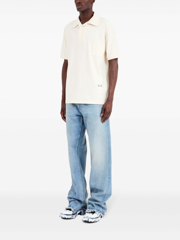 The Best Shops Maison Margiela: Poloshirt - Hellbeige