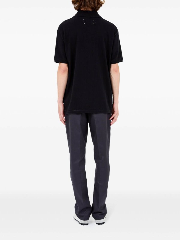 Logo-Print Polo Shirt shop online: Maison Margiela