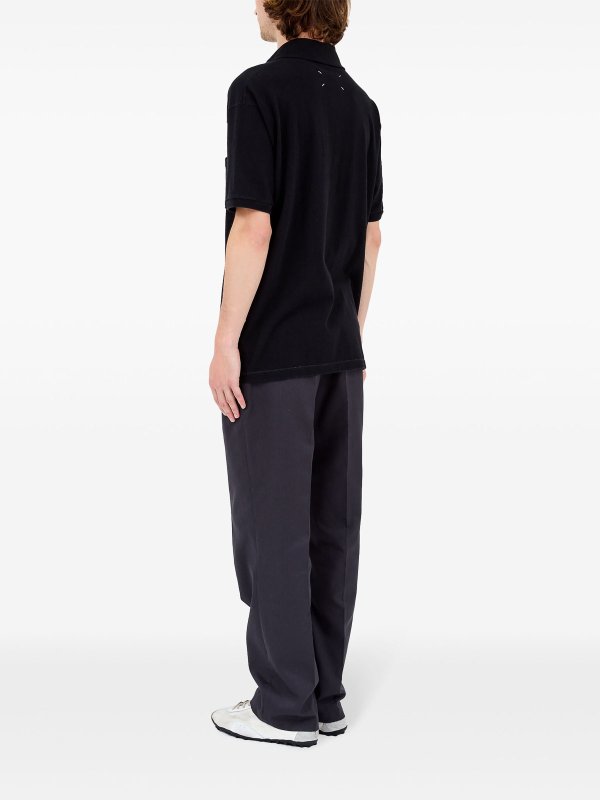 Maison Margiela buy online Logo-Print Polo Shirt