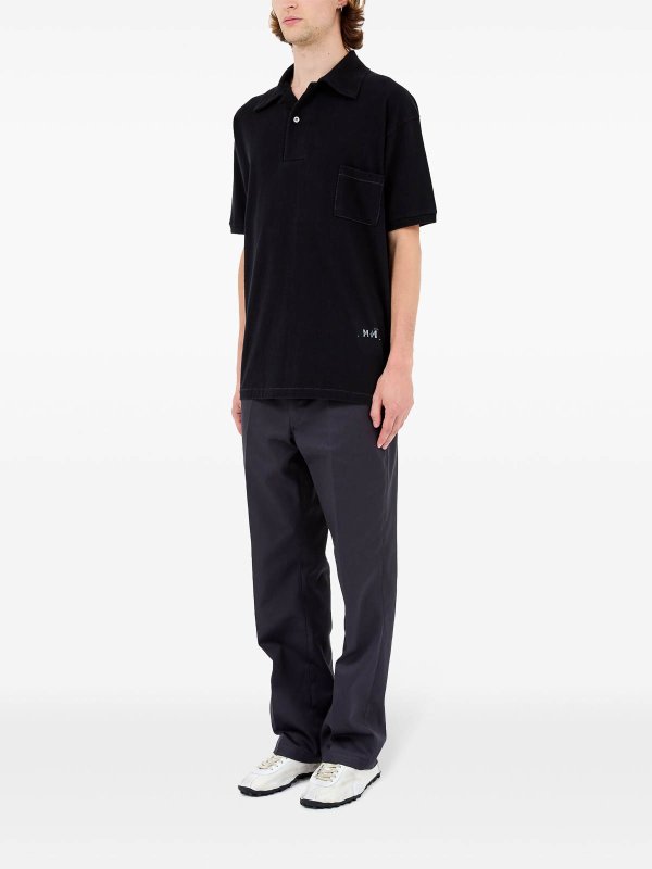 The Best Shops Maison Margiela: Logo-Print Polo Shirt