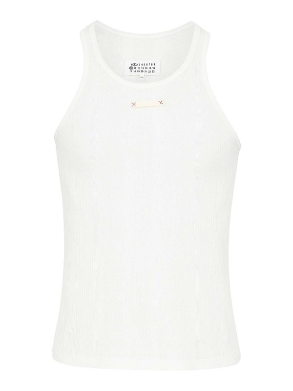 Maison Margiela: Tops & Tank tops - Ribbed-Knit Top
