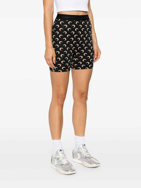 The Best Shops MARINE SERRE: トラウザーショーツ - ショートパンツ - ベージュ