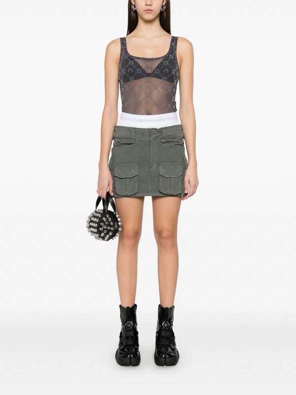 MARINE SERRE: Tops & Tank tops online - Moonogram Bodysuit