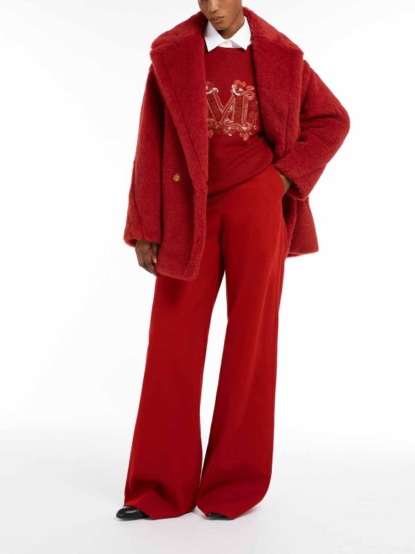 Max Mara: short coats online - Cuba Short Teddy Bear Icon Coat