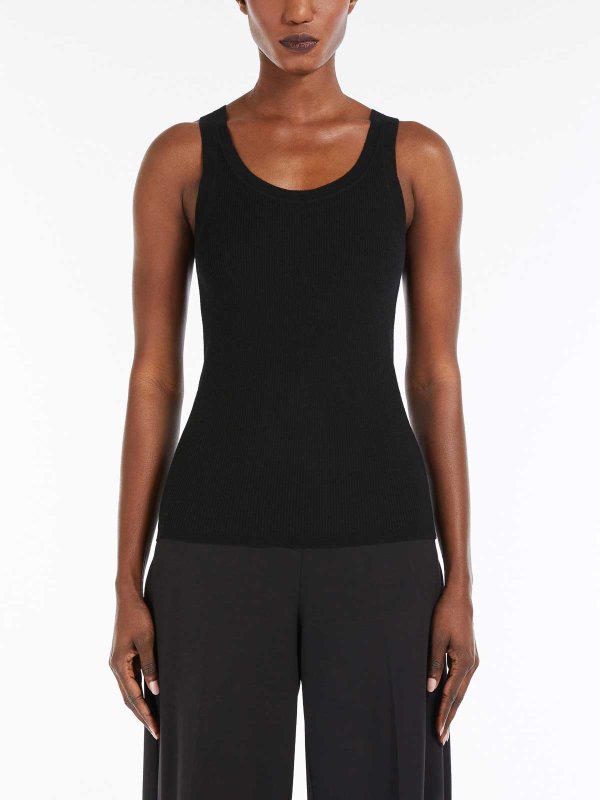 The Best Shops Max Mara: Tops & Tank tops - Eliadi Ribbed Wool Top