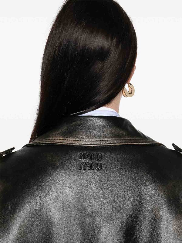 MIU MIU buy online Leather Jacket