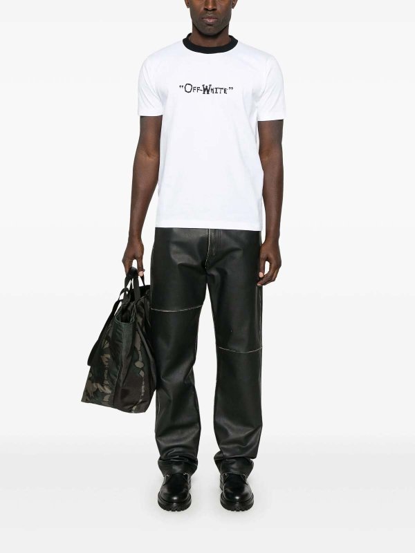 OFF-WHITE: Camisetas online - Camiseta - Negro