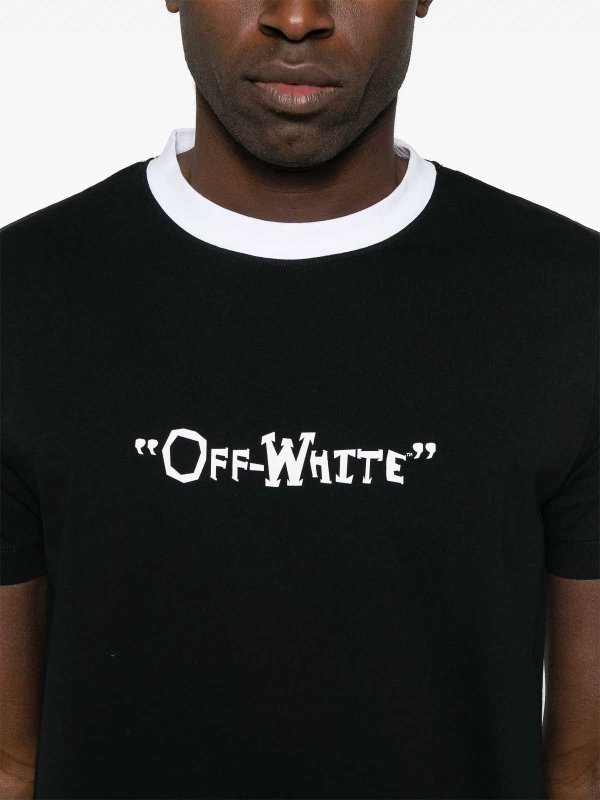 Tシャツ - 黒 shop online: OFF-WHITE