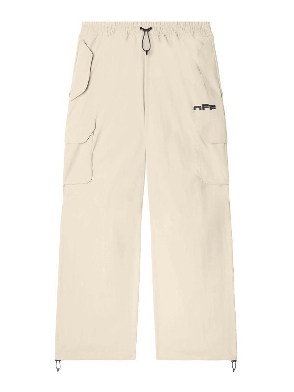 OFF-WHITE: tracksuit bottoms - Shared Track Pants